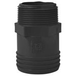 1 / 2" MPT X 3 / 4" INSERT POLY / PVC MALE ADAPTER (GRAY)