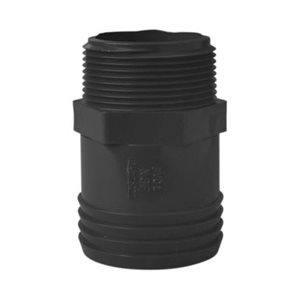 1 / 2" MPT X 3 / 4" INSERT POLY / PVC MALE ADAPTER (GRAY)