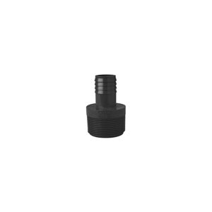  3 / 4" MPT X 1 / 2" INS POLY / PVC MALE ADAPTER (GRAY)