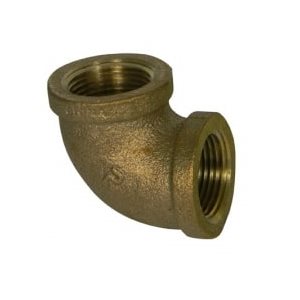 1" NO-LEAD BRASS 90 DEGREE ELBOW