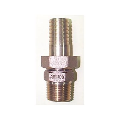 1.25" BRASS UNION MALE ADAPTER - NO-LEAD