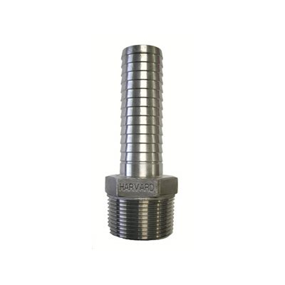 1.25" THD X 1" INSERT X-LONG S.S. MALE ADAPTER