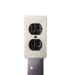 DUPLEX OUTLET ASSY w / MOUNTING BRACKET & CORD