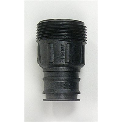 WS1 FITTING 1.25" PLASTIC MALE NPT