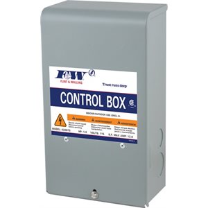 F&W MOTOR CONTROL BOX - 1 / 2 HP - 230V