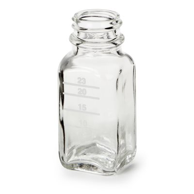 GLASS MIXING BOTTLE - SQUARE (6 PACK)