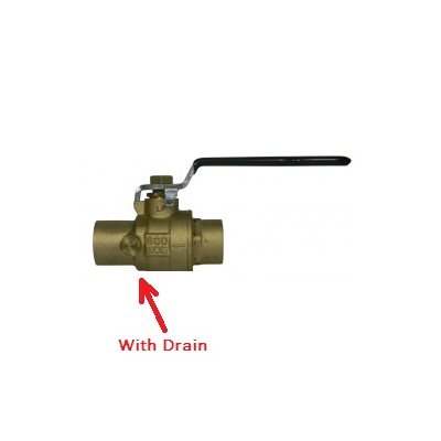 1 / 2 SWT NO-LEAD BALL VALVE w / DRAIN