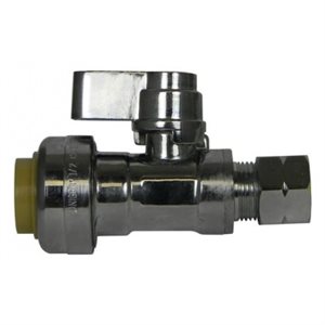 1 / 2" X 1 / 4" NO-LEAD PUSH-FIT STRAIGHT QT STOP