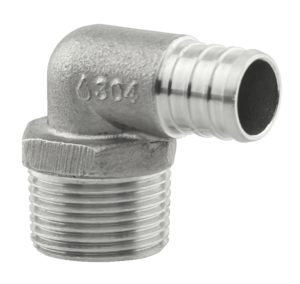 1 / 2" PEX MALE 90 ELBOW - STAINLESS (25 / BOX)