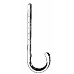 4" PLASTIC J-HOOK