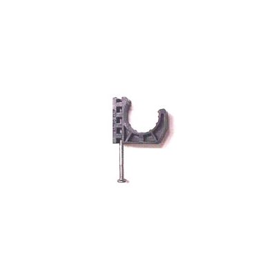 1" PLASTIC J-CLIP WITH NAIL